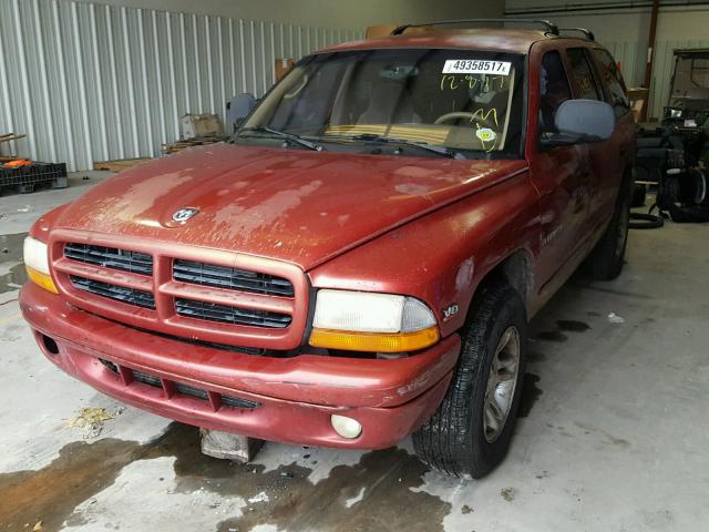 1B4HR28Z9YF171777 - 2000 DODGE DURANGO RED photo 2