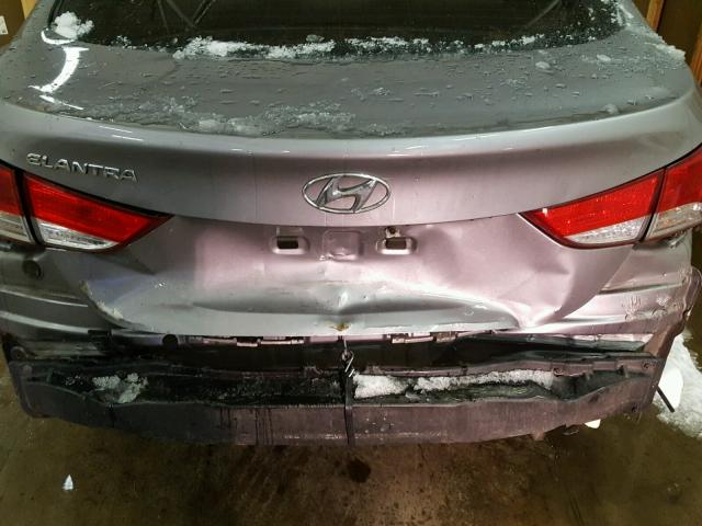 KMHDH4AE7CU330481 - 2012 HYUNDAI ELANTRA GL GRAY photo 9