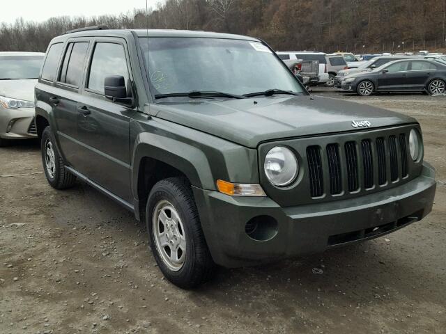 1J8FF28W88D547544 - 2008 JEEP PATRIOT SP GREEN photo 1