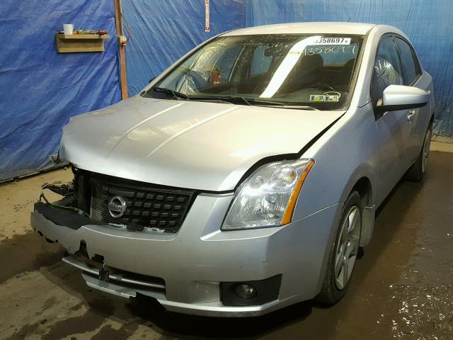 3N1AB61E08L743349 - 2008 NISSAN SENTRA 2.0 SILVER photo 2