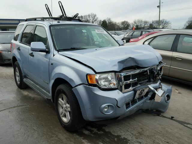 1FMCU49H58KA50759 - 2008 FORD ESCAPE HEV BLUE photo 1