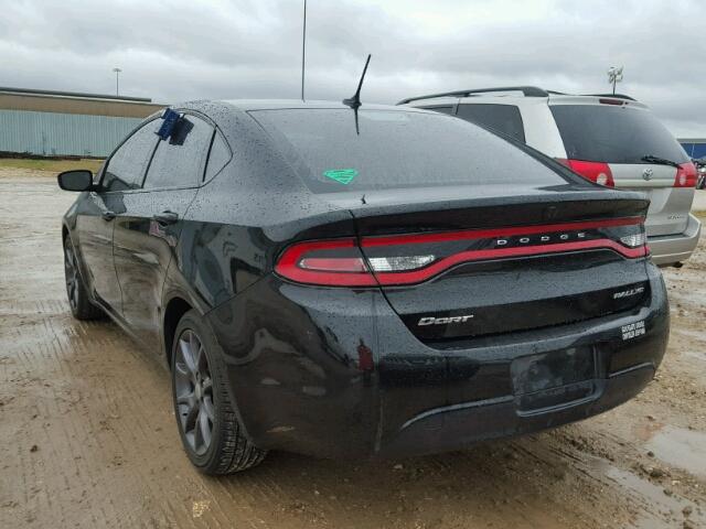 1C3CDFFA5GD801874 - 2016 DODGE DART SXT S BLACK photo 3