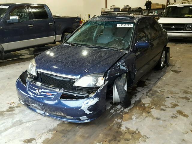 2HGES26781H546088 - 2001 HONDA CIVIC EX ლურჯი ფოტო 1