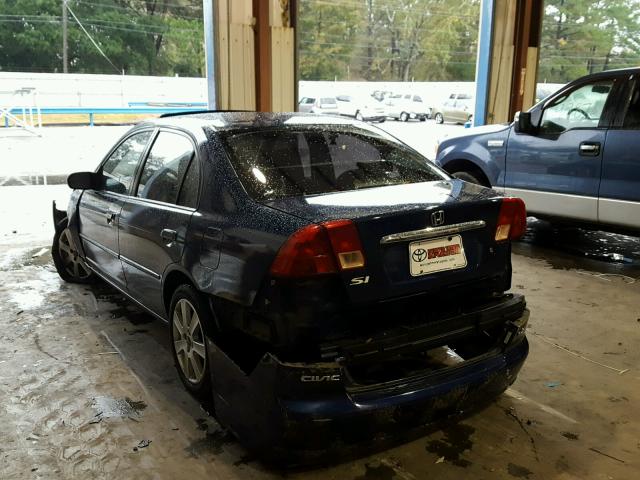 2HGES26781H546088 - 2001 HONDA CIVIC EX ლურჯი ფოტო 3