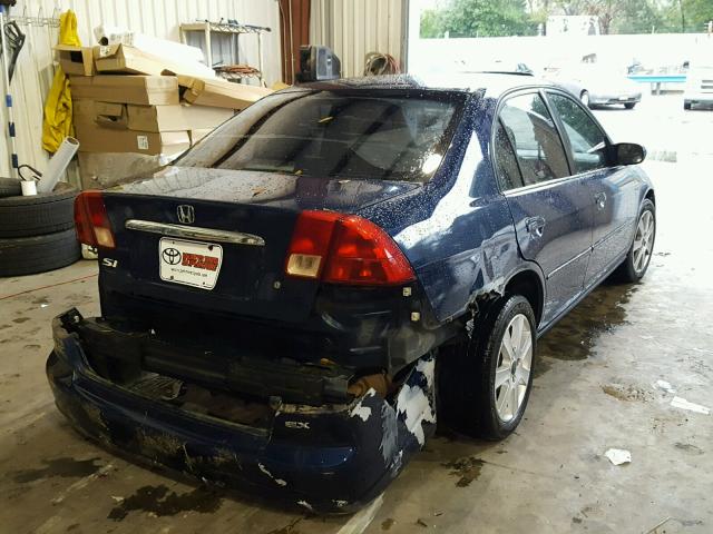 2HGES26781H546088 - 2001 HONDA CIVIC EX ლურჯი ფოტო 4