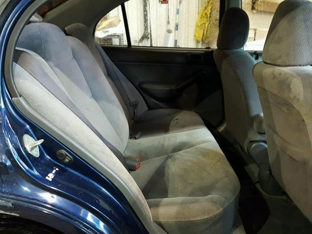 2HGES26781H546088 - 2001 HONDA CIVIC EX ლურჯი ფოტო 6