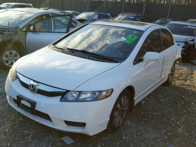 19XFA1F82BE021498 - 2011 HONDA CIVIC EX WHITE photo 2