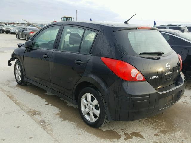 3N1BC13E89L410352 - 2009 NISSAN VERSA S BLACK photo 3