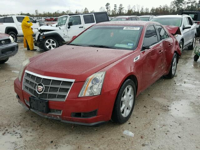 1G6DF577380141661 - 2008 CADILLAC CTS RED photo 2