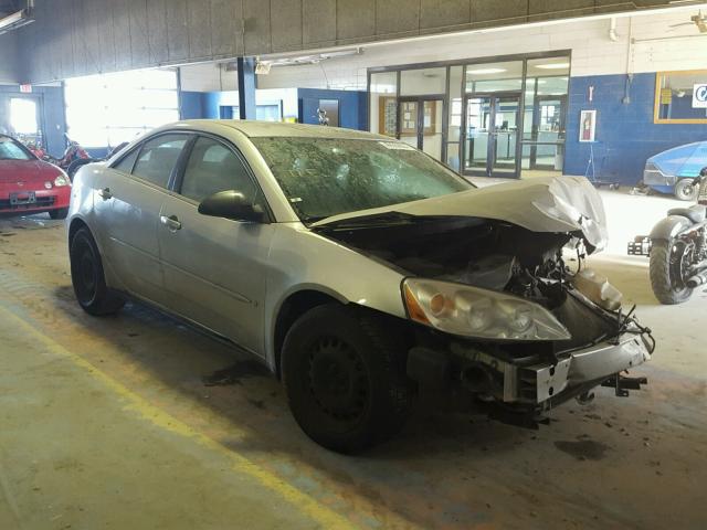 1G2ZF58B874153158 - 2007 PONTIAC G6 VALUE L SILVER photo 1