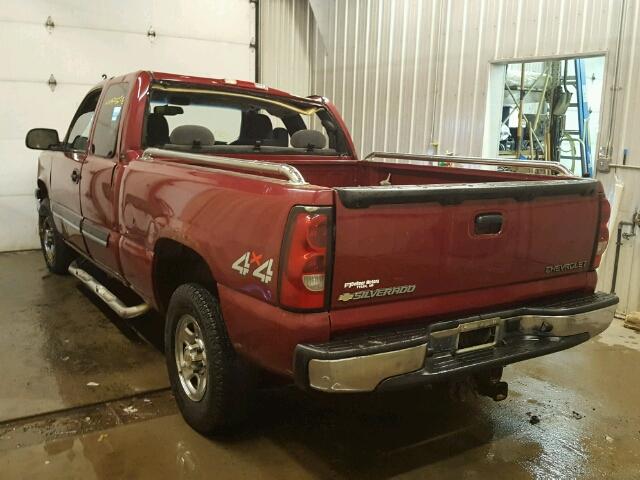 1GCEK19T84E240439 - 2004 CHEVROLET SILVERADO MAROON photo 3