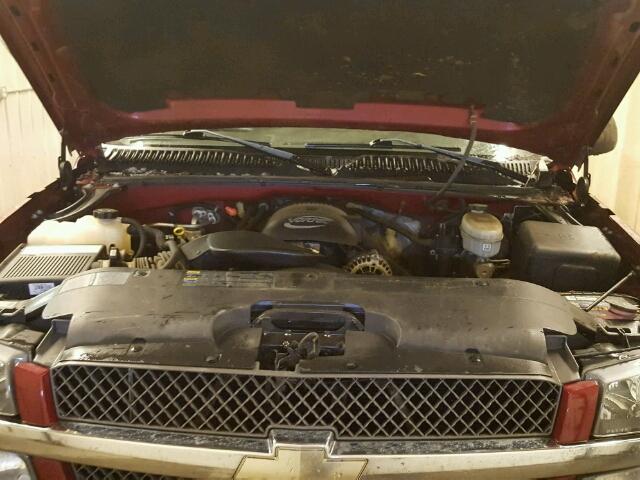 1GCEK19T84E240439 - 2004 CHEVROLET SILVERADO MAROON photo 7