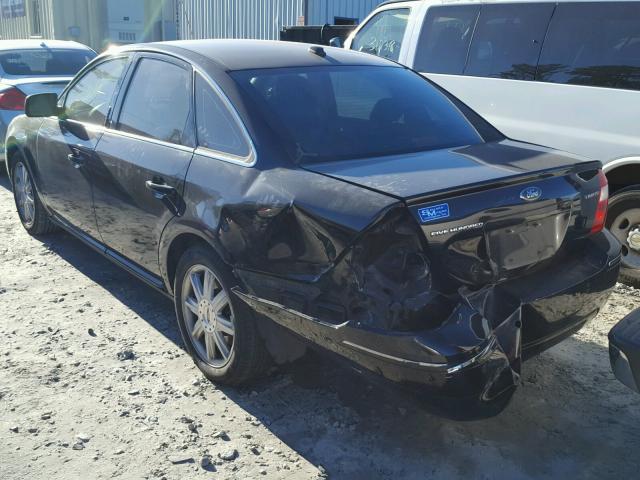 1FAHP25167G114040 - 2007 FORD FIVE HUNDR BLACK photo 3