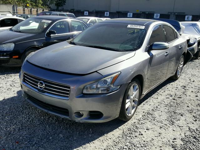 1N4AA51E99C817638 - 2009 NISSAN MAXIMA S SILVER photo 2