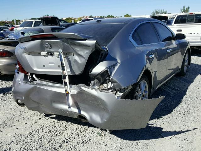 1N4AA51E99C817638 - 2009 NISSAN MAXIMA S SILVER photo 4