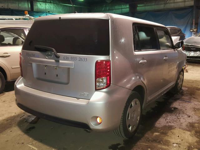 JTLZE4FE0EJ058716 - 2014 TOYOTA SCION XB SILVER photo 4