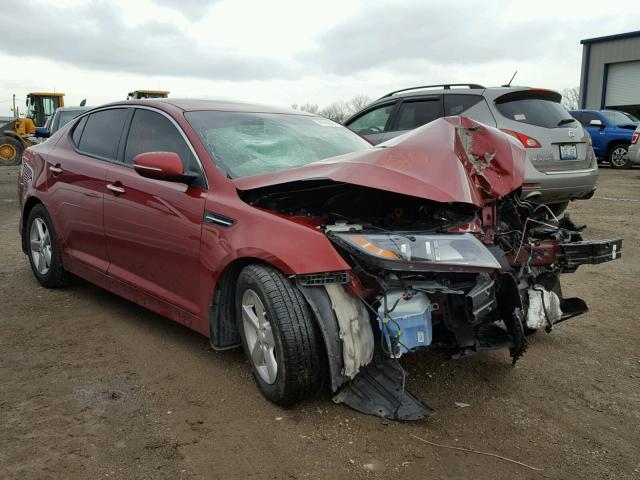 5XXGM4A74FG350826 - 2015 KIA OPTIMA LX MAROON photo 1