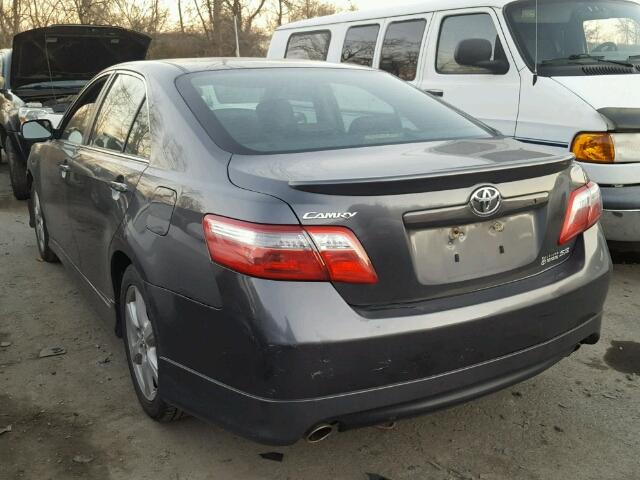 4T1BK46K87U520805 - 2007 TOYOTA CAMRY NEW GRAY photo 3