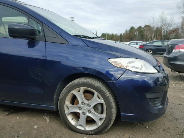 JM1CR2WL6A0374937 - 2010 MAZDA 5 BLUE photo 9