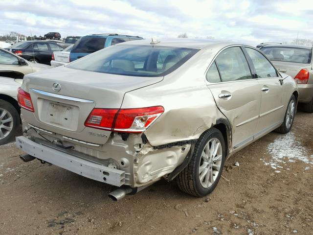 JTHBK1EG4B2420803 - 2011 LEXUS ES 350 TAN photo 4