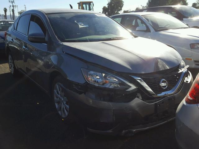 3N1AB7AP2HY309928 - 2017 NISSAN SENTRA S GRAY photo 1