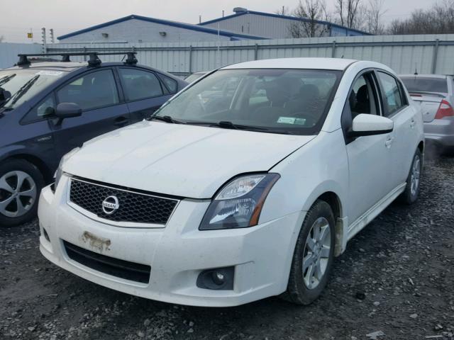 3N1AB6AP8CL764296 - 2012 NISSAN SENTRA 2.0 WHITE photo 2