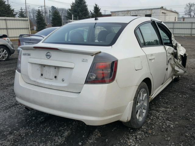 3N1AB6AP8CL764296 - 2012 NISSAN SENTRA 2.0 WHITE photo 4