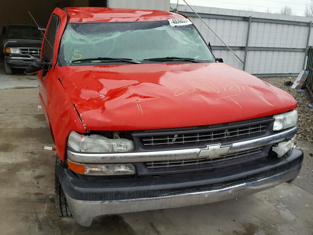 1GCEC14V2YZ226217 - 2000 CHEVROLET SILVERADO RED photo 9