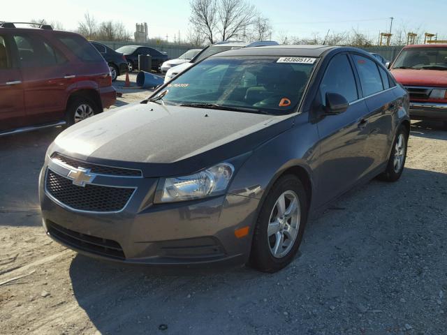 1G1PF5S92B7192353 - 2011 CHEVROLET CRUZE LT GRAY photo 2