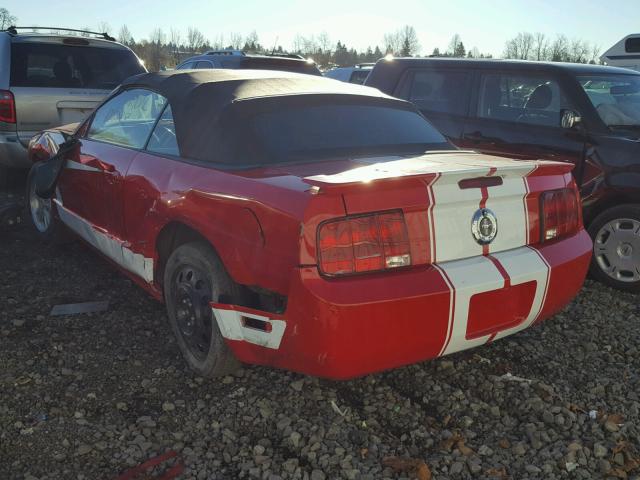 1ZVFT84N575257574 - 2007 FORD MUSTANG RED photo 3