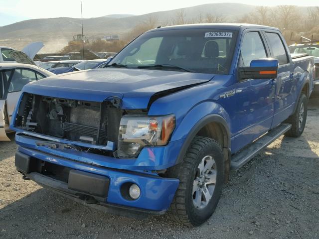 1FTFW1EF9BKE22691 - 2011 FORD F150 SUPER BLUE photo 2