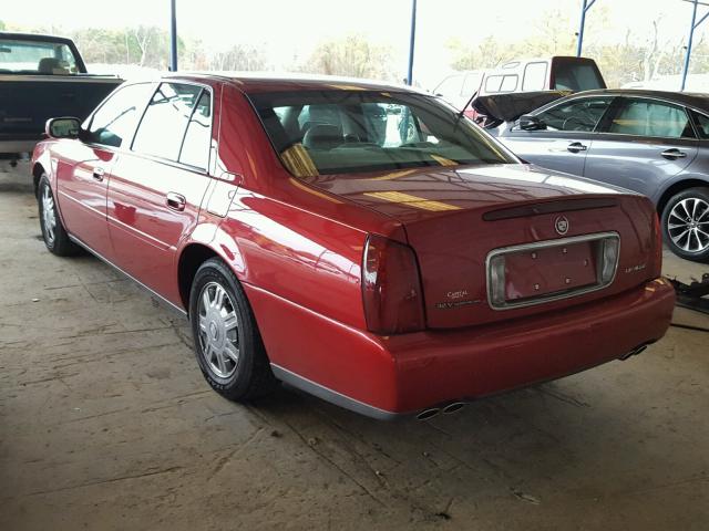 1G6KD54Y63U244312 - 2003 CADILLAC DEVILLE RED photo 3