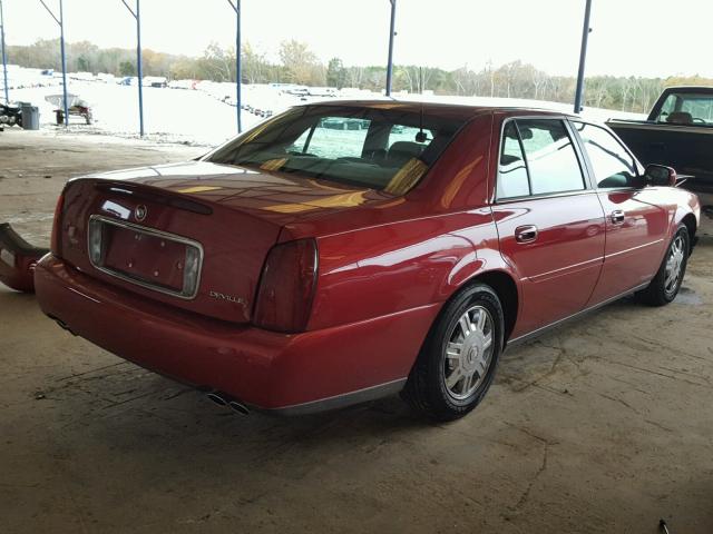 1G6KD54Y63U244312 - 2003 CADILLAC DEVILLE RED photo 4