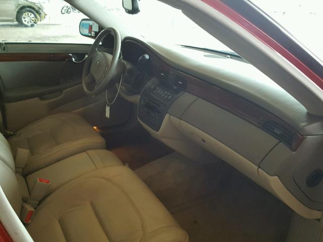 1G6KD54Y63U244312 - 2003 CADILLAC DEVILLE RED photo 5