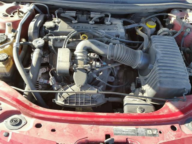 1C3EL45X96N222191 - 2006 CHRYSLER SEBRING RED photo 7