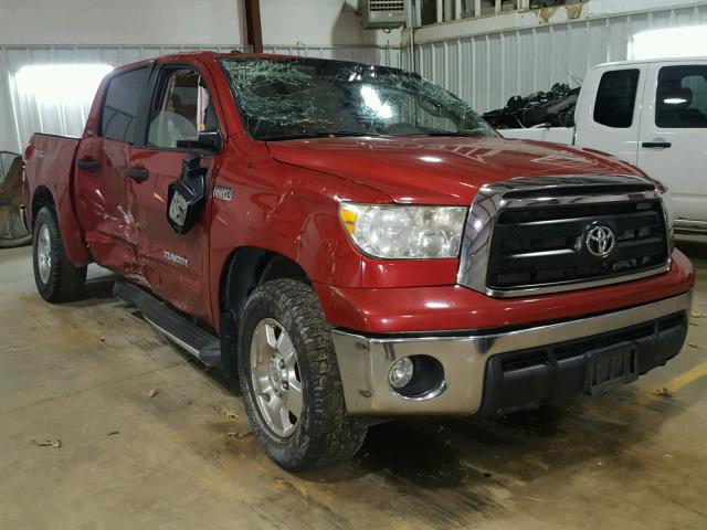 5TFEY5F16BX105471 - 2011 TOYOTA TUNDRA CRE RED photo 1