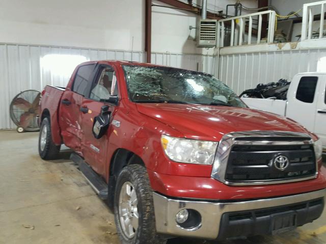 5TFEY5F16BX105471 - 2011 TOYOTA TUNDRA CRE RED photo 9