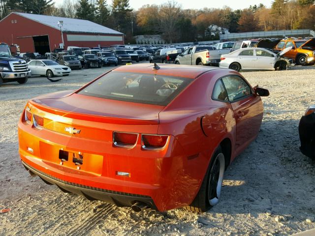 2G1FA1E39D9113580 - 2013 CHEVROLET CAMARO LS ORANGE photo 4