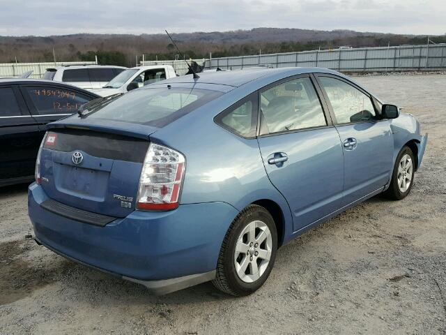 JTDKB20U487818027 - 2008 TOYOTA PRIUS BLUE photo 4