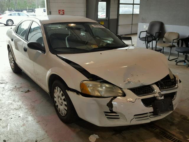 1B3EL36XX4N152302 - 2004 DODGE STRATUS SE WHITE photo 1