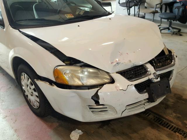 1B3EL36XX4N152302 - 2004 DODGE STRATUS SE WHITE photo 9