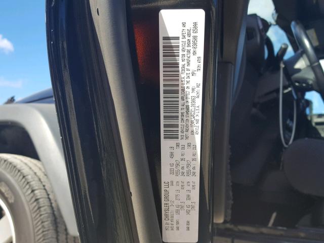 1C4AJWAG3CL203063 - 2012 JEEP WRANGLER S BLACK photo 10