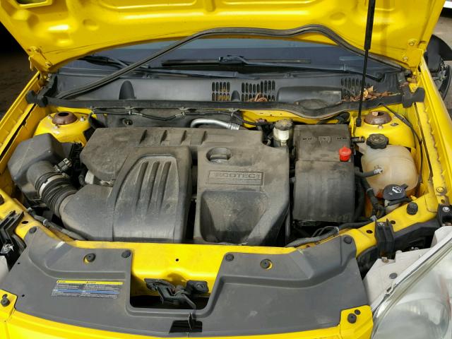 1G2AL15F477275312 - 2007 PONTIAC G5 YELLOW photo 7