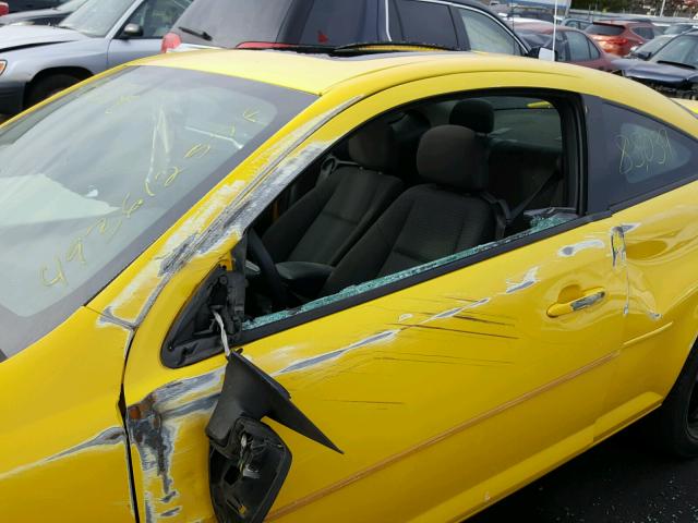 1G2AL15F477275312 - 2007 PONTIAC G5 YELLOW photo 9