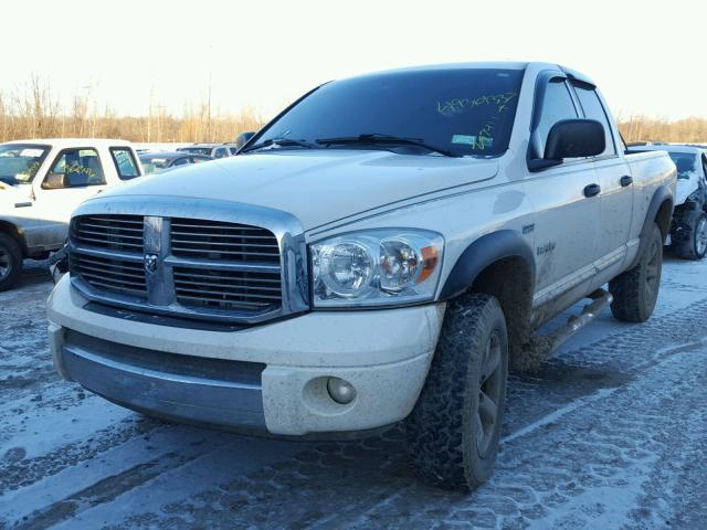 1D7HU18258S629987 - 2008 DODGE RAM 1500 S WHITE photo 2