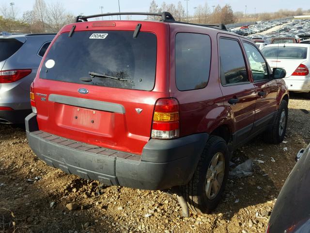 1FMYU93115KE31485 - 2005 FORD ESCAPE XLT RED photo 4