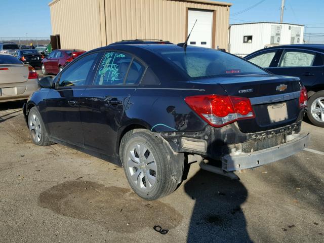 1G1PA5SH0D7211670 - 2013 CHEVROLET CRUZE LS BLACK photo 3