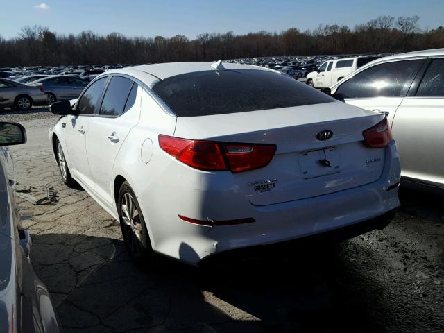 5XXGN4A79FG409897 - 2015 KIA OPTIMA EX WHITE photo 3