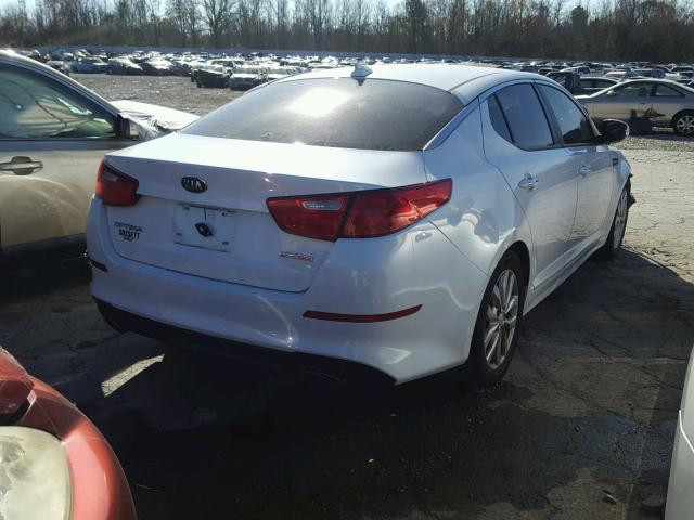 5XXGN4A79FG409897 - 2015 KIA OPTIMA EX WHITE photo 4