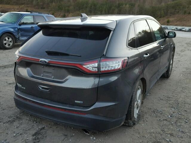 2FMPK4G97HBB15320 - 2017 FORD EDGE SE GRAY photo 4